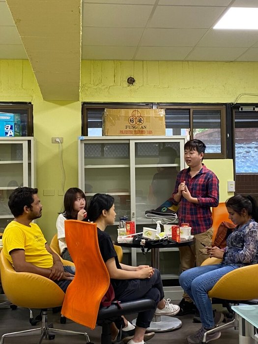 2nd year GHRM MBA student, Lima Longkumer, shared his experience to the fellow students圖片
